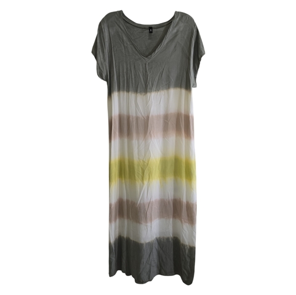 Venti 6 Dresses & Skirts - Venti6 Multicolor Tie Dye Midi Dress Medium Viscose Soft Beachy Boho Minimalist